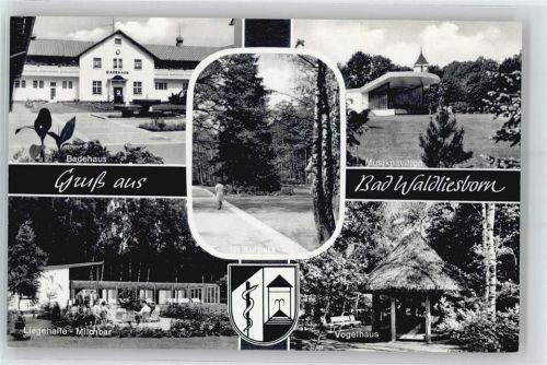 Bad Waldliesborn Badehaus, Musikpavillon, Liegehalle, Milchbar, Vogelhaus