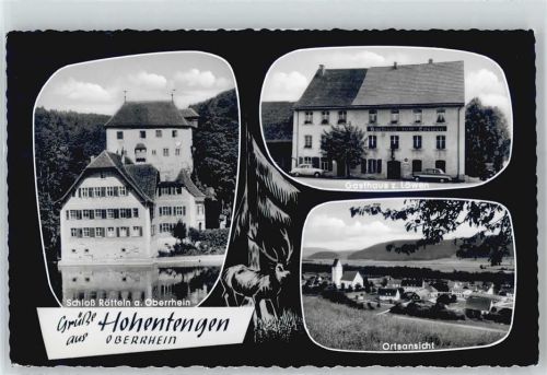 79801 W7891 Hohentengen am Hochrhein - Schloss Rötteln, Gasthaus Zum Löwen, Teilansicht