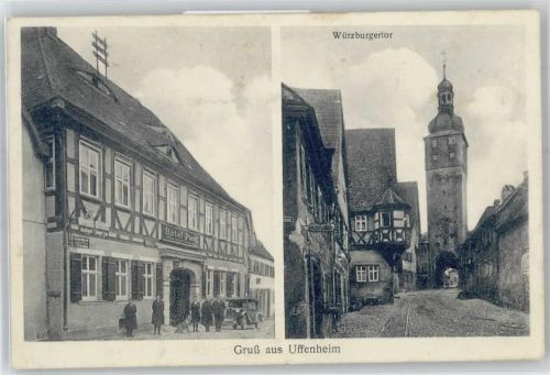 97215 W8704 Uffenheim - Hotel Zur Post, Würzburgertor