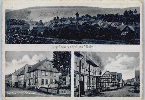 Lippoldshausen Gasthaus Fritz Fehrensen, Straßenansicht