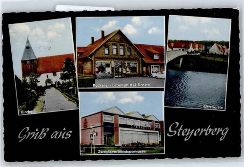 31595 W3074 Steyerberg - Bäckerei Droste , Sparkasse