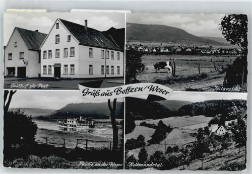 37691 W3474 Boffzen - Gasthof zur Post, Rottmündetal, an der Weser