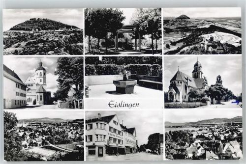 73054 W7332 Eislingen , Fils - Kirche, Brunnen, Handlung Georg Ströhle