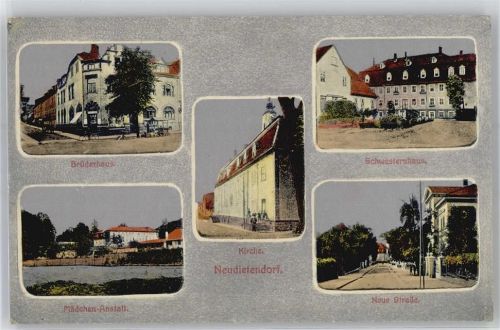 99192 O5103 Neudietendorf - Brüderhaus, Kirche, Schwesternhaus, Neue Straße, Mädchen-Anstalt