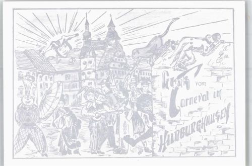 98646 O6110 Hildburghausen Künstlerkarte Carneval
