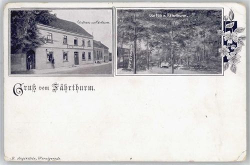 Schöningen Gasthaus zum Fährthurm, Garten zum Fährthurm
