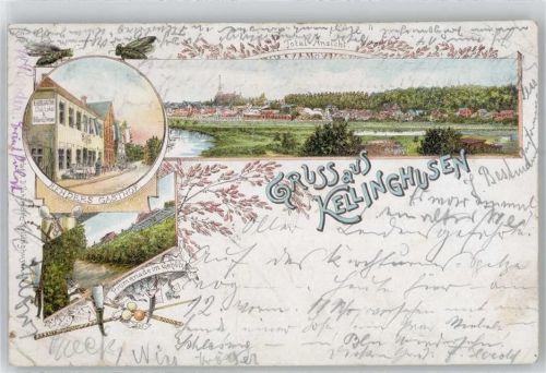 25548 W2217 Kellinghusen - Totalansicht, Gasthof Reehders, Promenade Im Gehölz