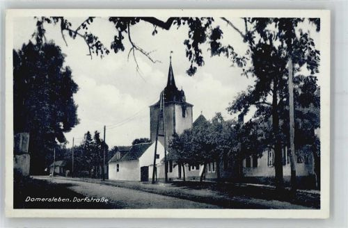 Domersleben Kirche, Ortsansicht