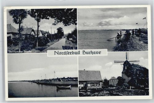 26969 W2890 Burhave , Kr Wesermarsch - Windmühle , Stollhammer Strasse