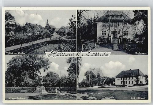 Hüllhorst Kirche, Kurhaus, Kriegerdenkmal, Amt