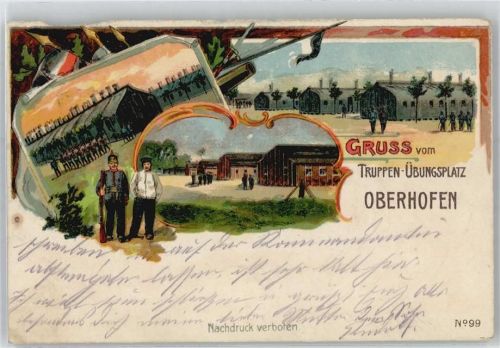 1914 Truppen Übungplatz Militär Oberhofen