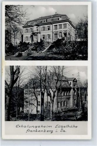 09669 O9262 Frankenberg , Sachs - Erholungsheim Lützelhöhe