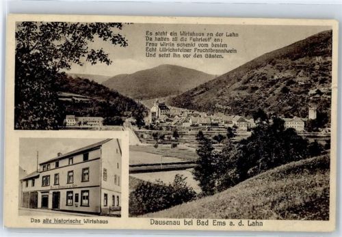 Dausenau Gaststätte, Altes historisches Wirtshaus