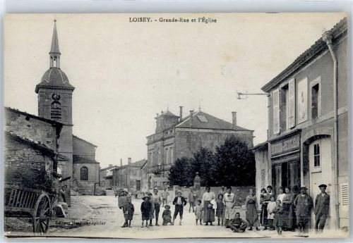 Loisey-Culey Grande-Rue et I`Eglise
