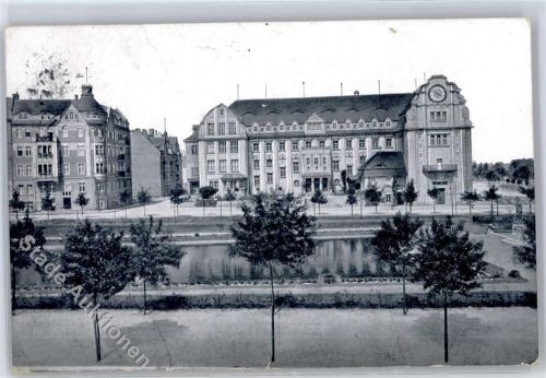 Glogau Anlagen mit Realschule