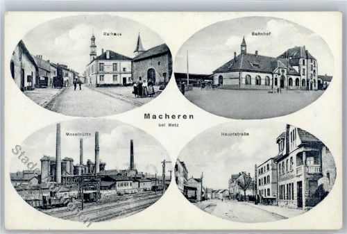 Macheren Rathaus Bahnhof Moselhütte