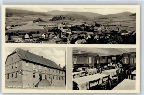 97786 W8781 Motten - Kirche, Brauerei, Gasthof zum Stern