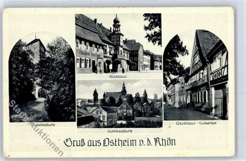 Ostheim Lichtenburg, Rathaus, Kirchenburg, Gasthaus Schwan