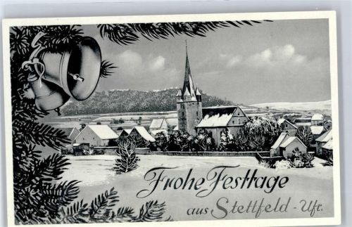 Stettfeld Winter Kirche Festtagsgrüße