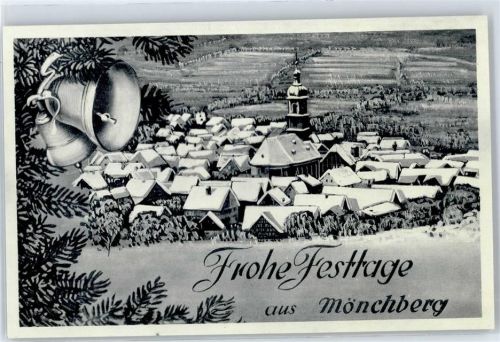 Mönchberg Winter Festtagsgrüße