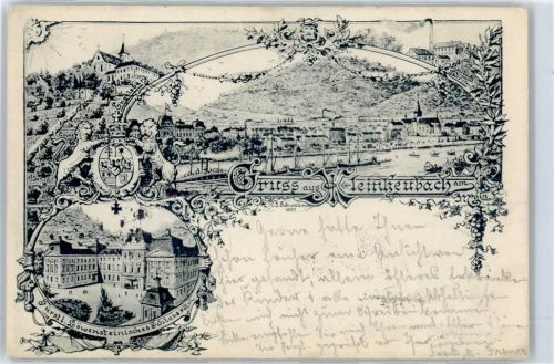 Kleinheubach 1898, Schloss, Engelsburg, Fabrik, Schiffe