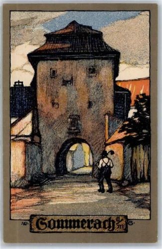 Sommerach Künstlerkarte W.G.