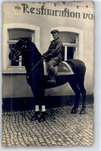 97437 W8728 Haßfurt - Pferd, Reiter, Ort handschriftlich
