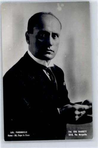 WK II Mussolini Foto AK
