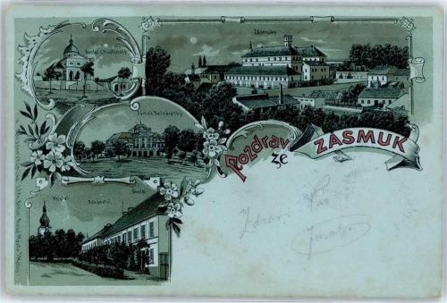 Kolin 1899, Zasmuky, Kostel, Skola