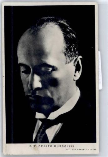 WK II Mussolini Foto AK