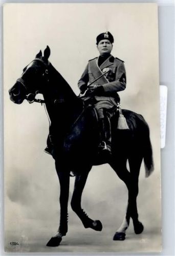 WK II Pferd Mussolini Foto AK