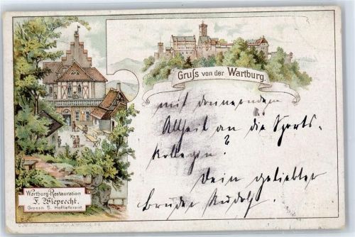 Wartburg 1896 Gasthaus Wieprecht Wartburg