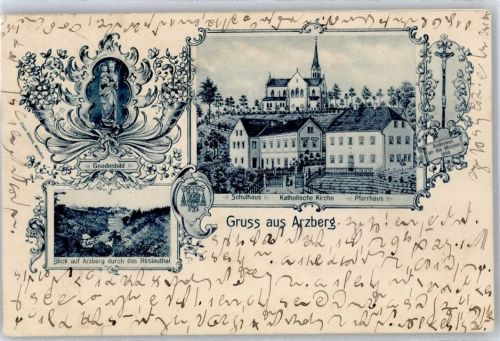 Arzberg 1911 kath. Kirche Gnadenbild