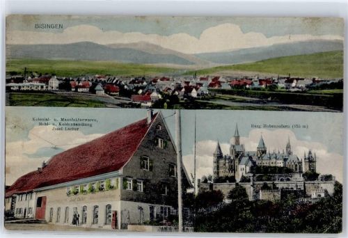 72379 W7457 Bisingen b Hechingen - Burg Hohenzollern Kolonialwaren Kohlenhandlung Lacher