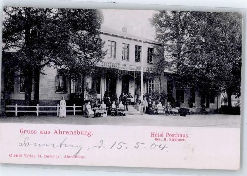 22926 W2070 Ahrensburg 1904 - Hotel Posthaus
