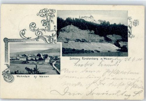 37688 W3472 Wehrden , Weser - Schloss Fürstenberg
