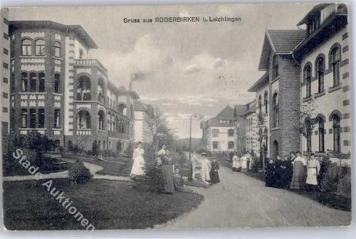 Roderbirken 1915 Straßenansicht