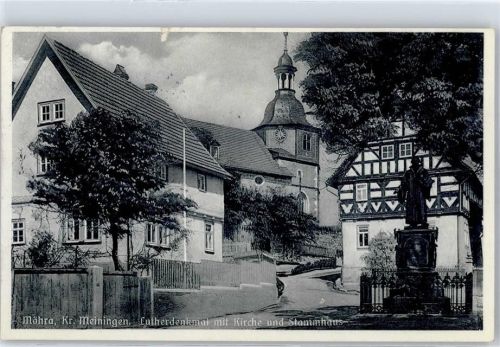 Möhra Lutherdenkmal Kirche Stammhaus