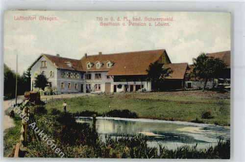 Gresgen 1909 Gasthaus Pension zum Löwen