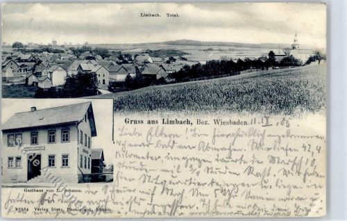65510 W6270 Limbach , Taunus 1905 - Gasthaus Schauss