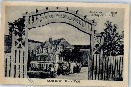 67305 W6719 Ramsen , Pfalz - Ferienheim der Stadtgemeinde Ludwigshafen a. Rh.