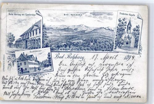 Rehburg-Loccum 1898 Kirche Hotel Badehäuser