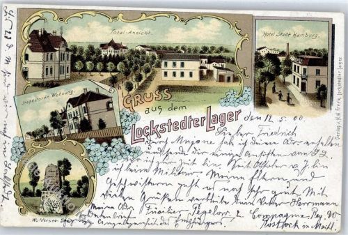 Lockstedt 1900 Hotel Stadt Hamburg Inspektoren Wohnung Waldersee Stein
