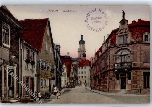 97215 W8704 Uffenheim - Marktplatz