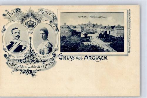 34454 W3548 Arolsen - Adel Fürst von Waldeck