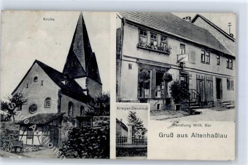 Altenhaßlau Kirche Kriegerdenkmal Handlung Bär