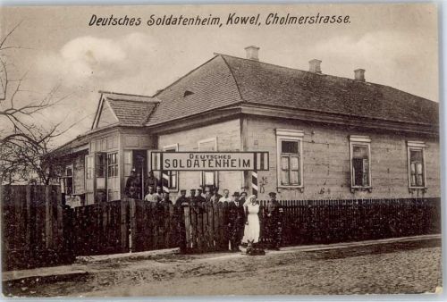 Kowel 1917 Feldpost Deutsches Soldatenheim Cholmerstrasse