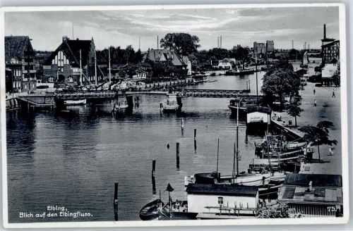 Elbing 1935 Hafen