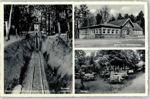 49401 W2845 Damme , Dümmer - Gasthaus Schweizerhaus Sommerrodelbahn