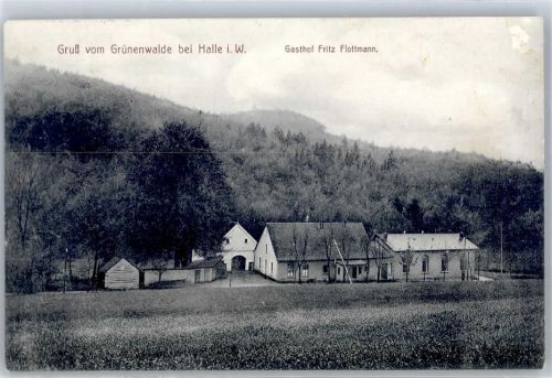 Halle 1914 Gasthaus Flottmann Grünenwalde